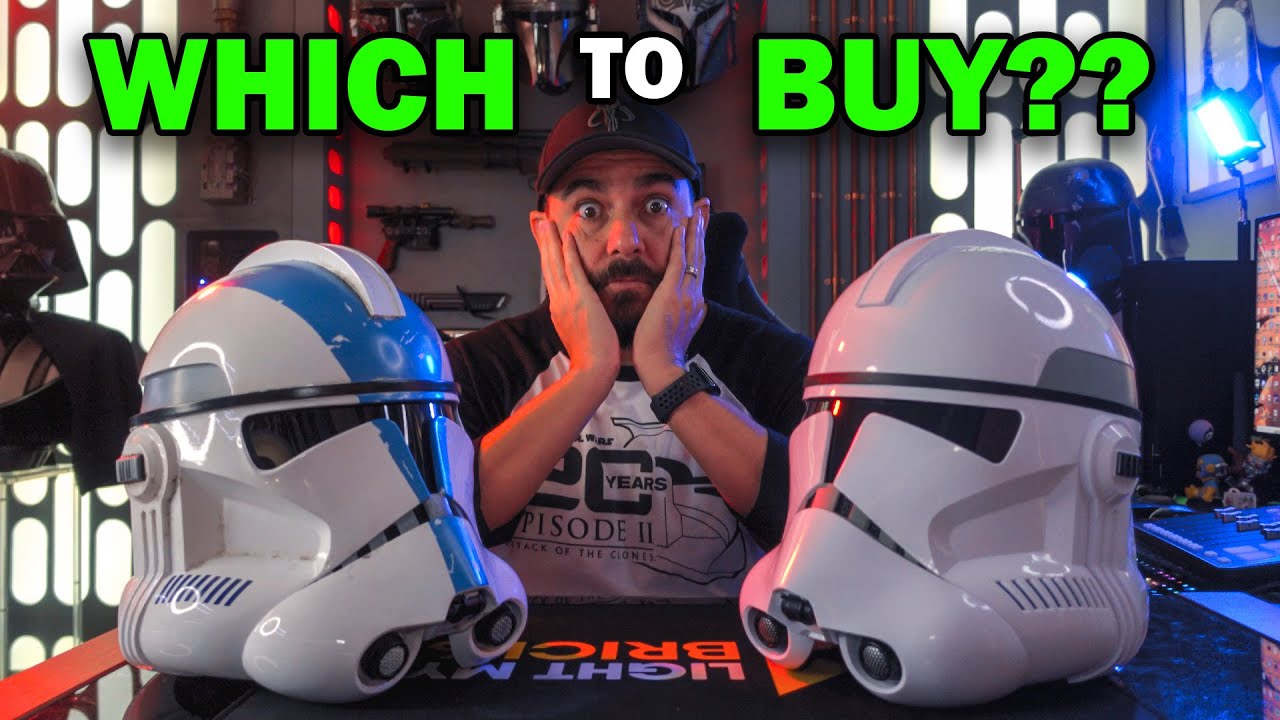 Шлем клона-шлема Hasbro Black Series против Denuo Novo 501st Legion