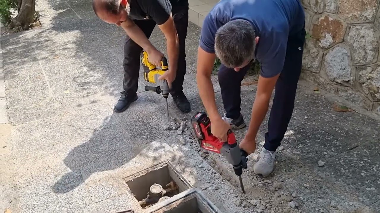 Αλλαζουμε νεα σωληνα παροχης νερου για το σπιτι, Συνδεση με καινουργιο ρολοι ΕΥΔΑΠ, Ολη η δουλεια,