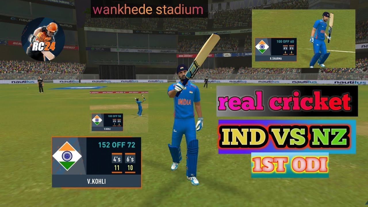 Real Cricket Gameplay 🎮IND 🇮🇳 vs NZ 🇳🇿1st ODI | 1st Innings | Part 1 🏏🔥 |India batting 🔥 