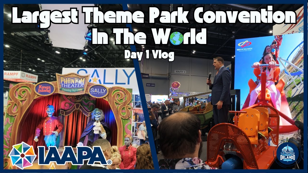 Видеоблог первого дня IAAPA 2025! Анонс аттракционов, вагонетки американских горок и выставочный ...