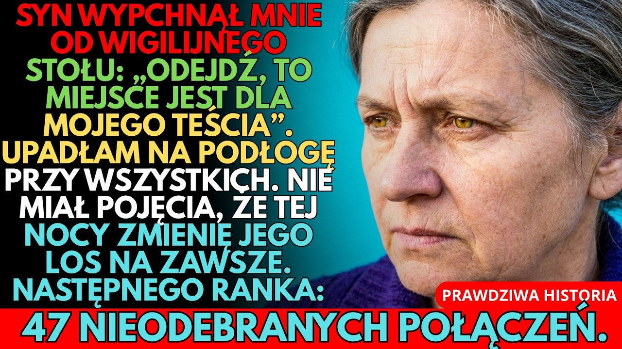 SYN UPOKORZYŁ MNIE W WIGILIĘ DLA TEŚCIA. DAŁAM MU NAUCZKĘ, KTÓRA ZMIENIŁA WSZYSTKO!