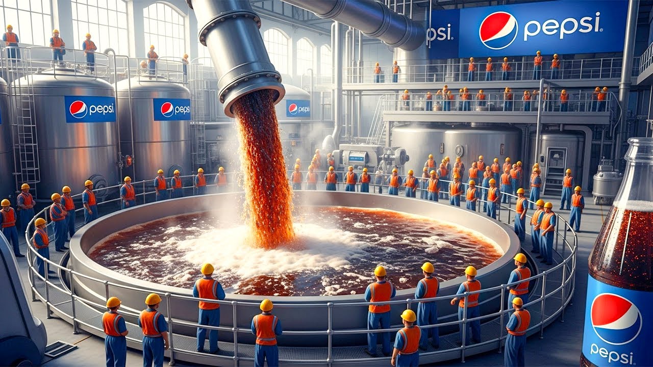 كيف يتم إنتاج البيبسي داخل المصنع؟ – Pepsi Factory