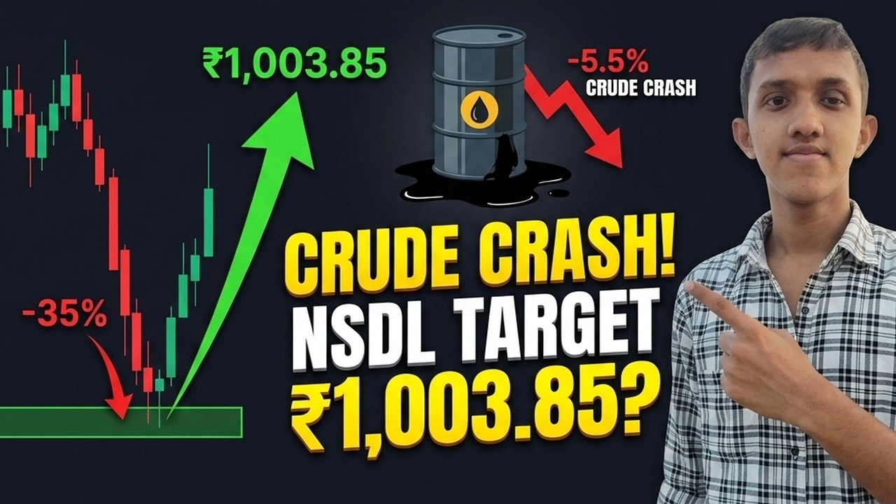 NSDL Share Target: Crude Crash Rebound + Record Profits! | NSDL Share Latest News