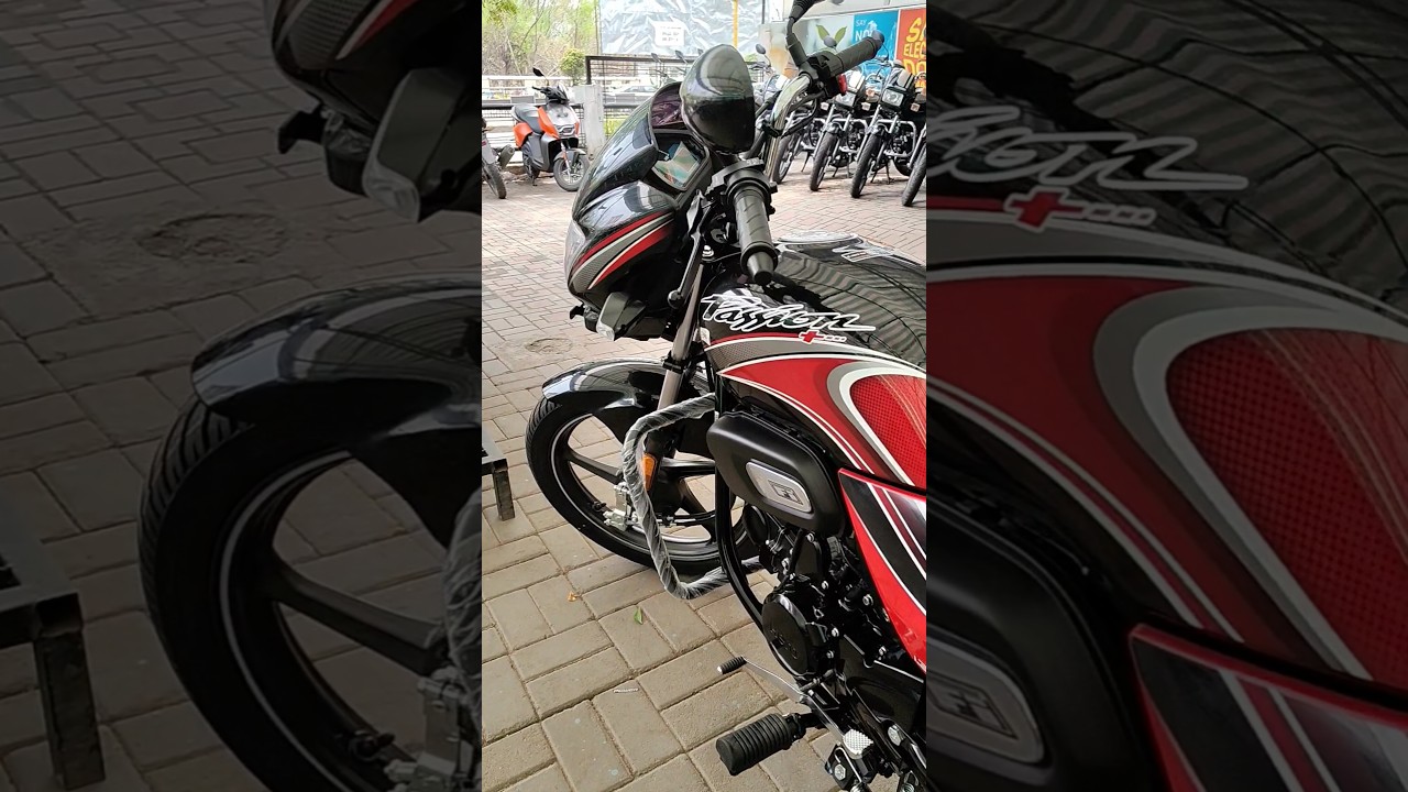 2025 New Model Hero Passion Plus Red Colour Look's Graphics 🔥