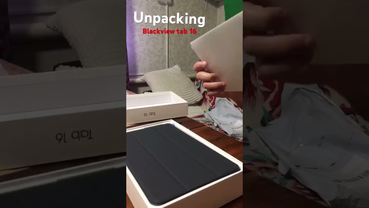 Unpacking Blackview tab 16