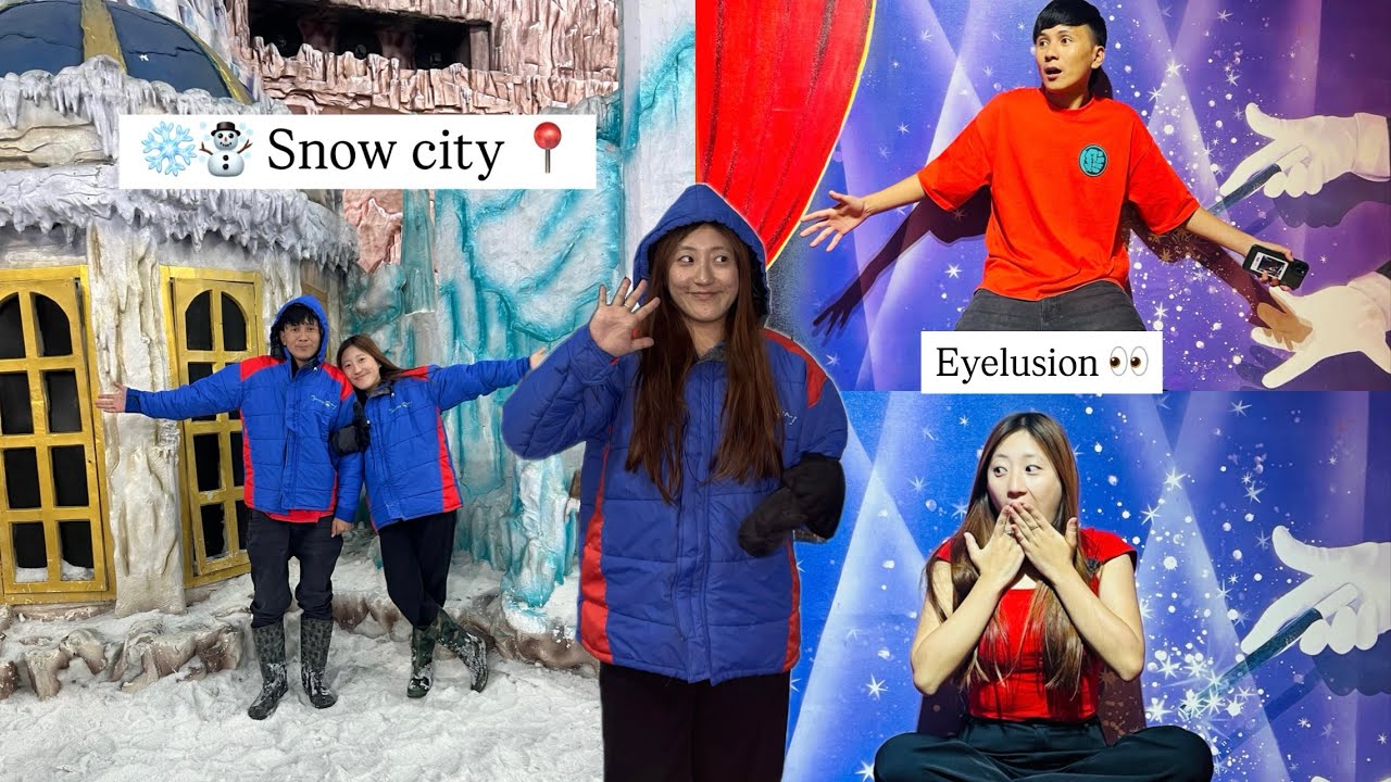 SNOW CITY ❄️ Bengaluru 💕 EYELUSION 👁️.   A fun vlog 💅🏻