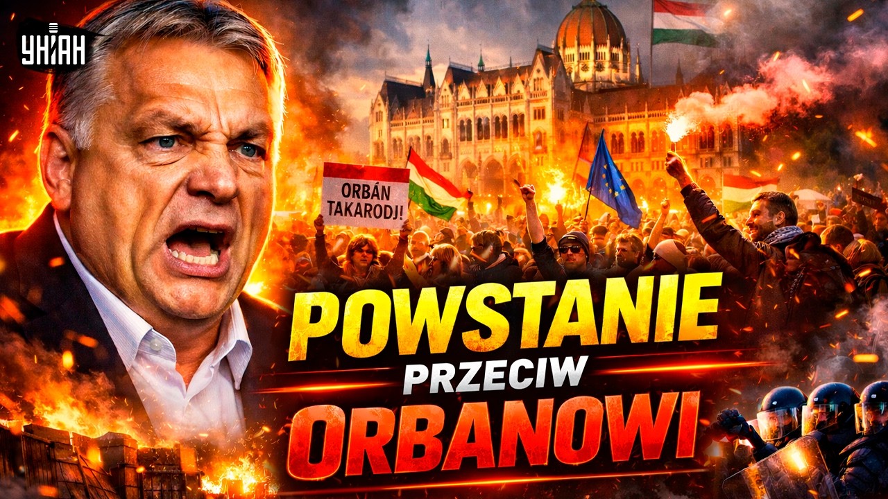 REWOLUCJA w Budapeszcie: ludzie przeciw Orbanowi! Węgry WYBUCHŁY protestami