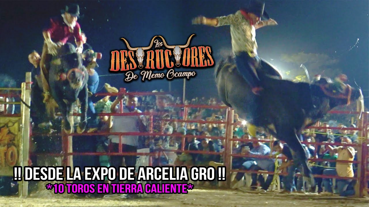 DESDE LA EXPO DE ARCELIA | EN MERO TIERRA CALIENTE | 10 TOROS | Los Destructores En Arcelia Gro 2024
