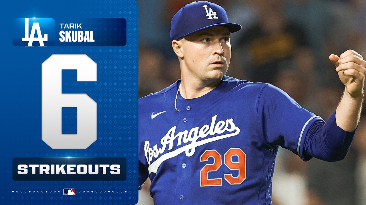 EVERY Tarik Skubal strikeout in his Dodgers debut! | MLB Highlights