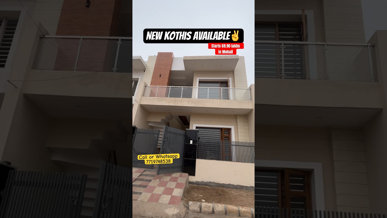 Brand New 3 BHK Villas available for sale | Sector 124 Mohali near Chandigarh Airport Road