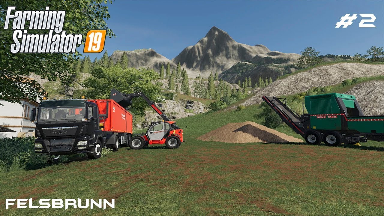 Making and selling wood chips | Forestry on Felsbrunn | Farming Simulator 19 | Episode 2
