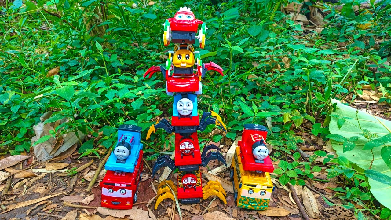 🔴Menemukan Kereta Thomas, Lightning McQueen, Cho-Cho Charles, Truk Molen, Kereta Laba-laba, Dum Truk