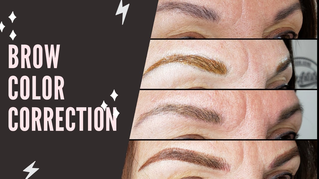 Blue Brow Color Correction!