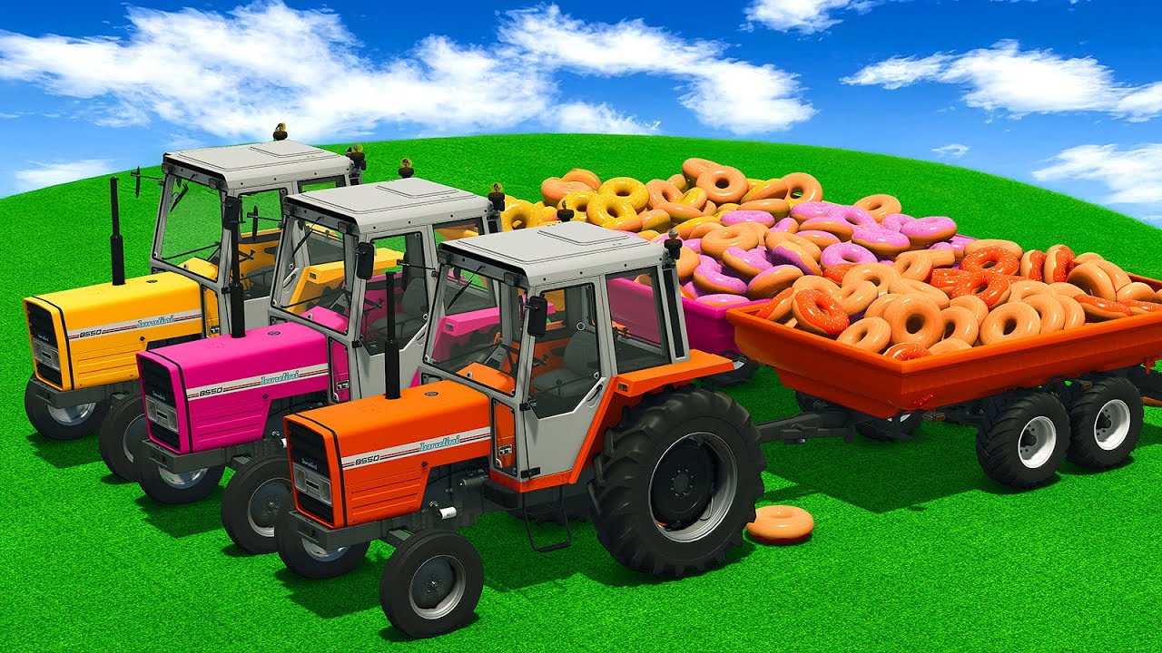 LOAD AND TRANSPORT DONUTS WITH LANDINI TRACTORS - FS 25
