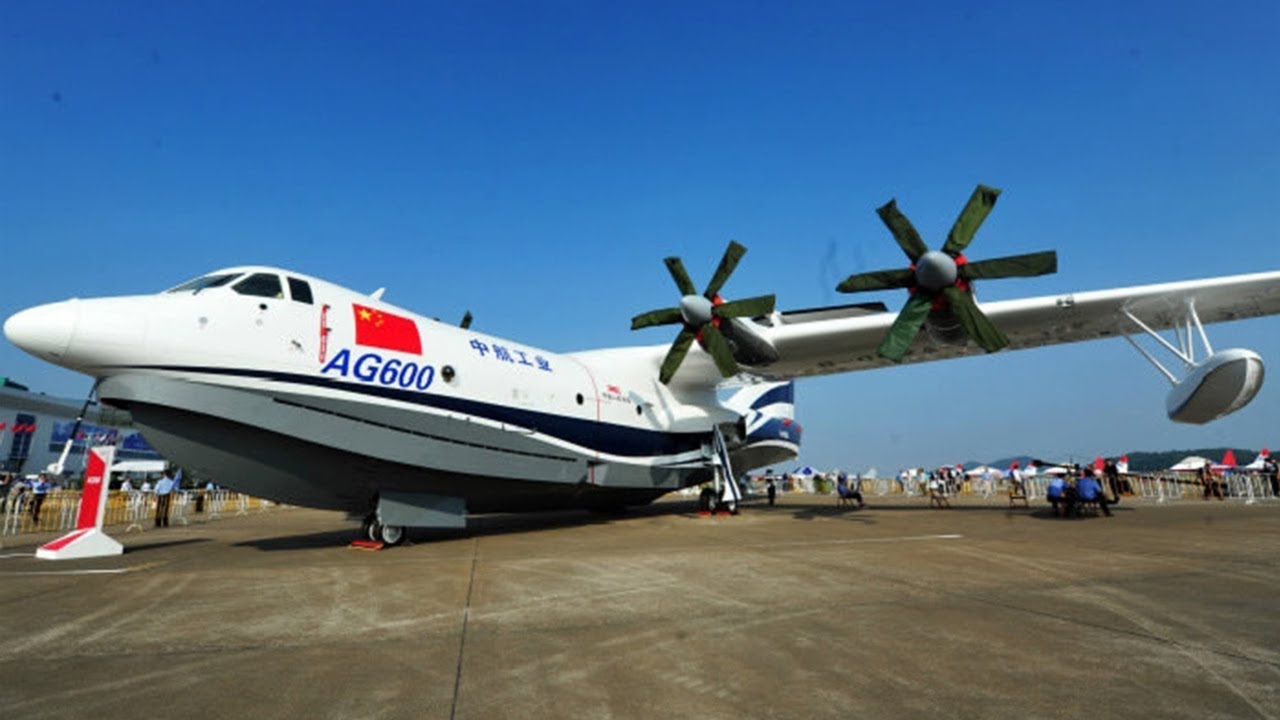 China-made amphibious aircraft AG600 makes first flight