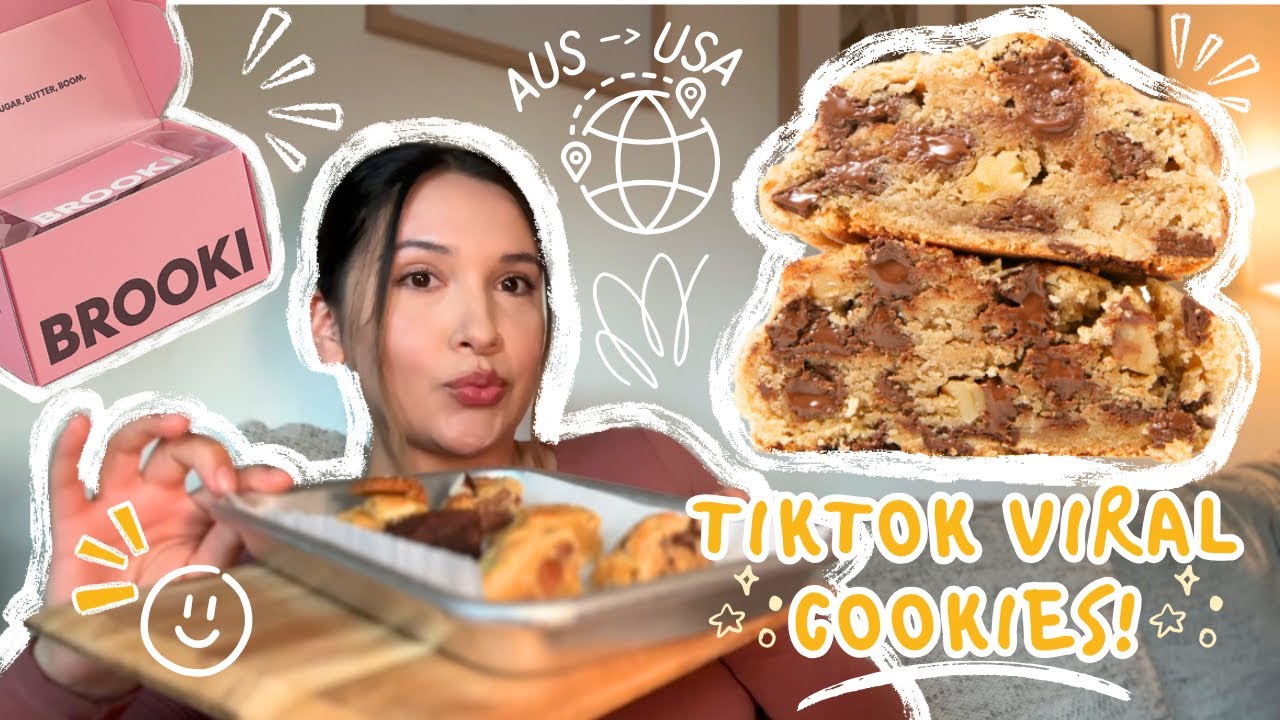 TRYING BROOKI BAKEHOUSE COOKIES!! 👩‍🍳 All the way from Australia!