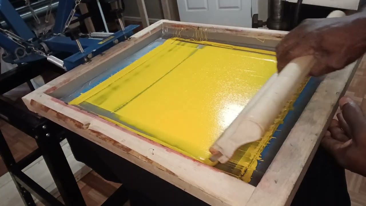 Screen Printing: 4 color print demonstration