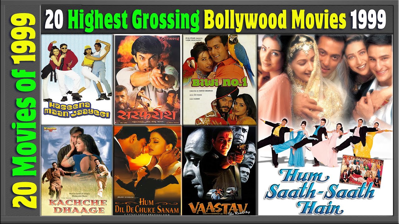 Top 20 Bollywood Movies Of 1999 | Hit or Flop | 1999 की बेहतरीन फिल्में | with Box Office Collection