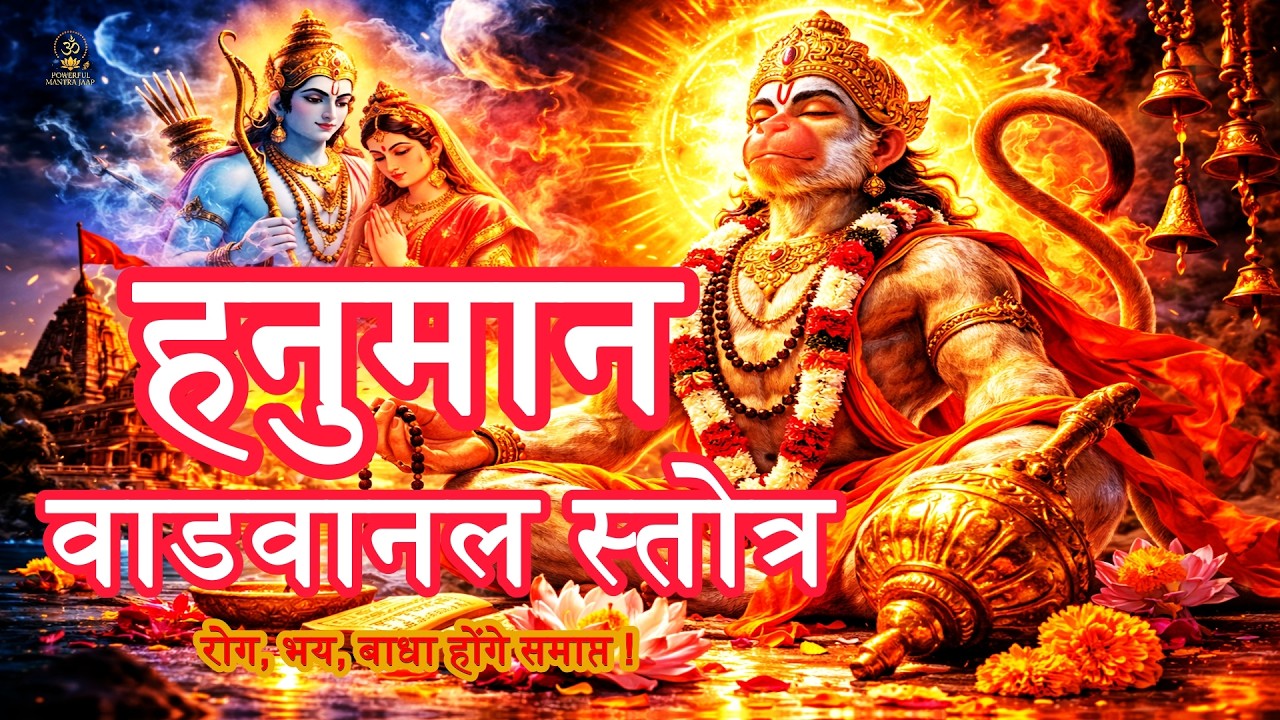 🔥 हनुमद् बडबानल स्तोत्र | Hanuman Vadvanal Stotra | Most Powerful Hanuman Mantra for Protection