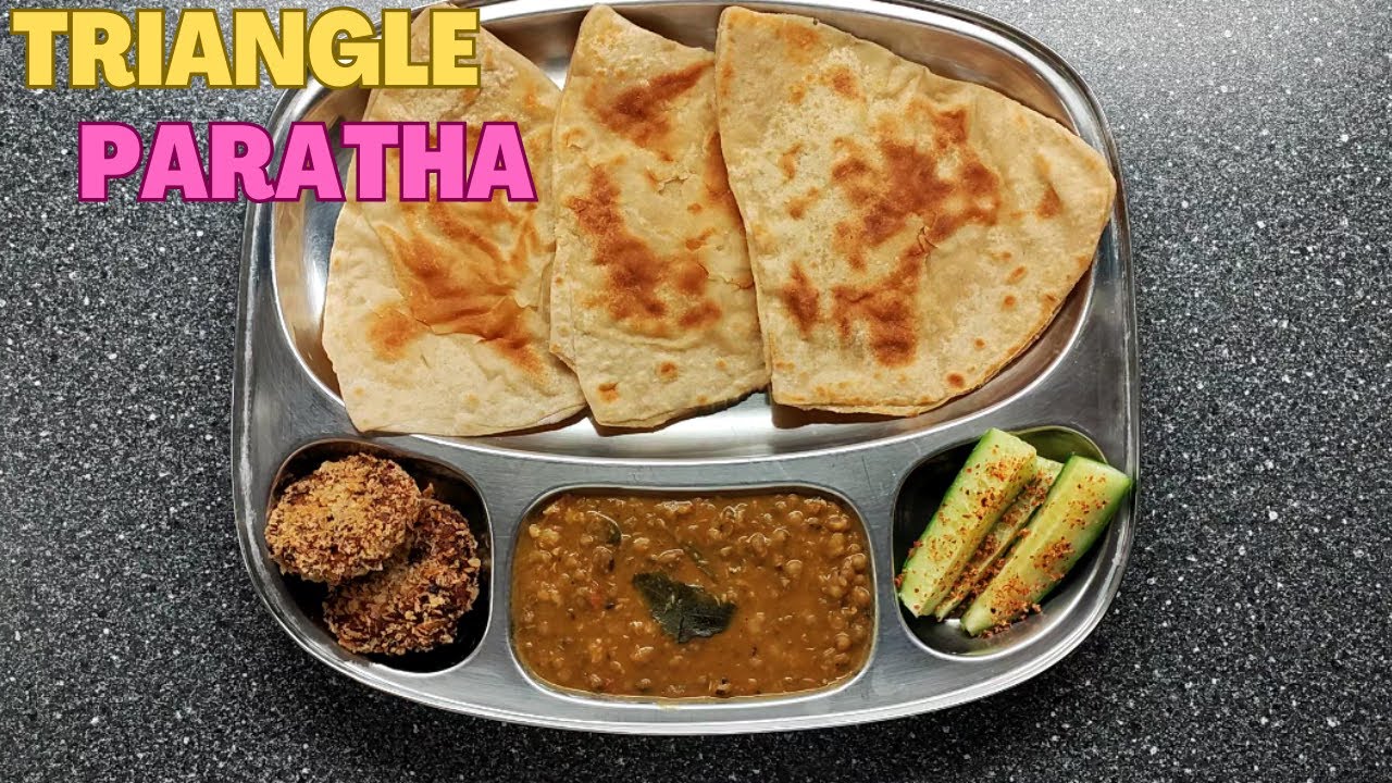 Soft and Flaky Triangle paratha