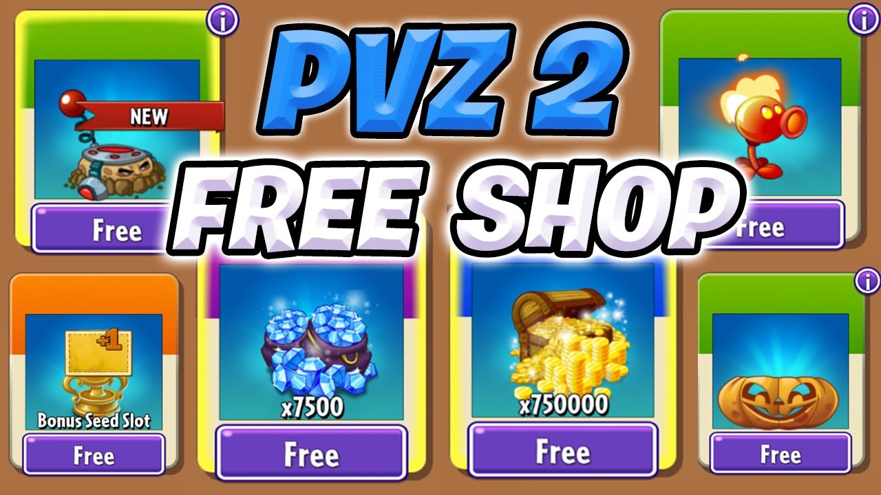 PvZ 2 Free Shop Hack 9.4.1 - All Plants + Infinite Coins and Gems