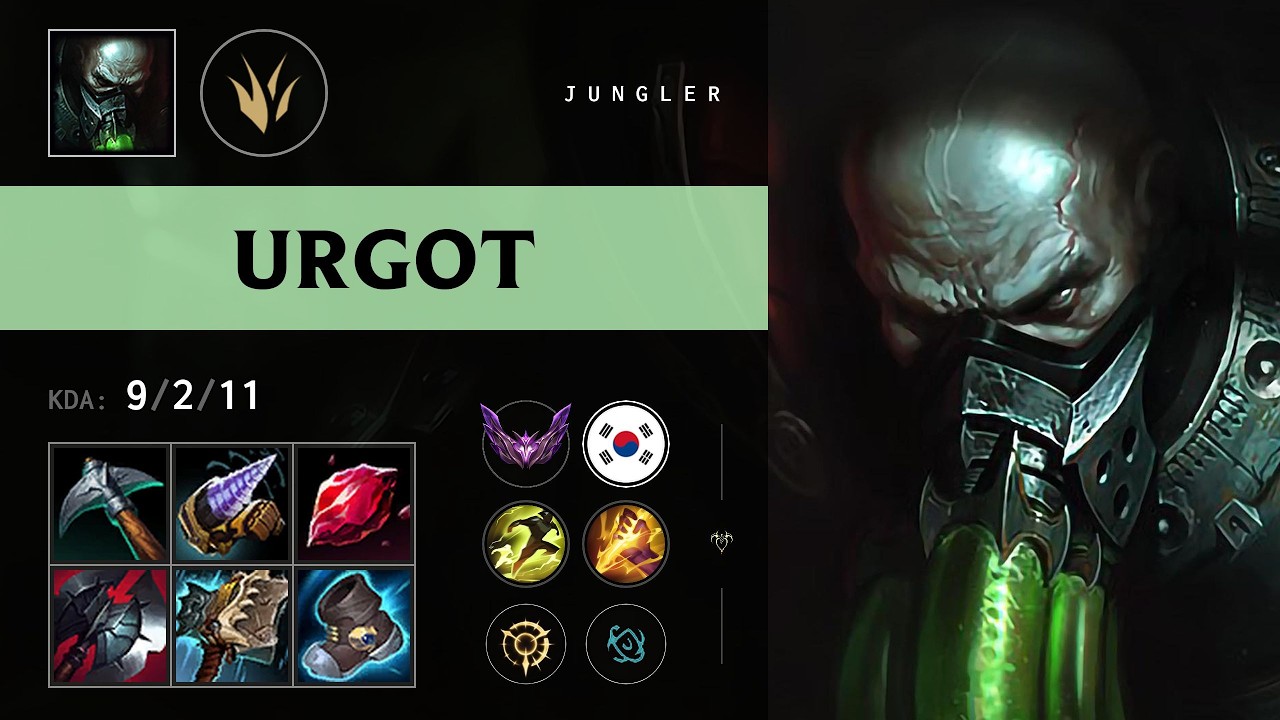 Urgot Jungle vs Graves - KR Master Patch 26.11