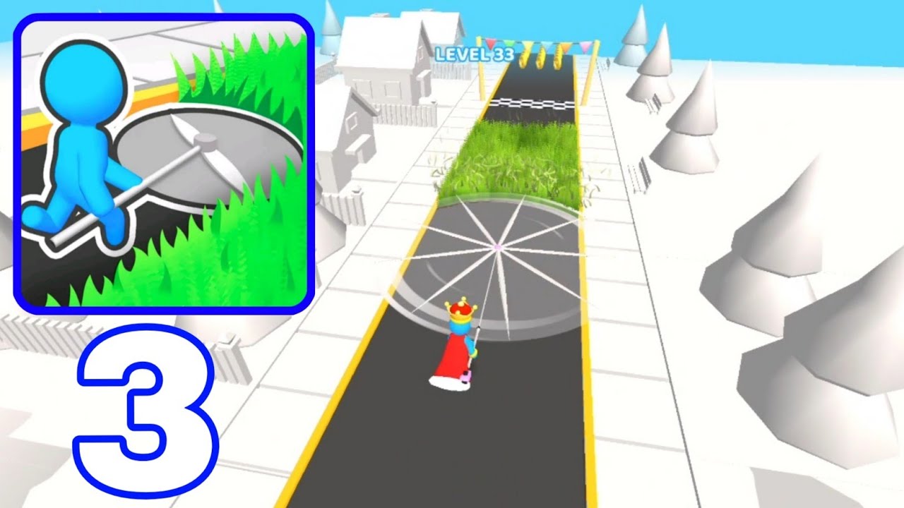 Strimmer Master Gameplay Walkthrough Levels 26 – 33 – Satisfying Grass Cutting (iOS, Android)