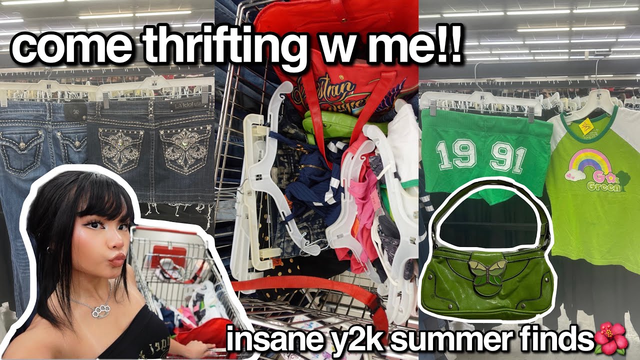 Видеоблог &laquo;THRIFT WITH ME&raquo; || БЕЗУМНЫЕ НАХОДКИ ЛЕТА 2000 ГОДА🌞🩷