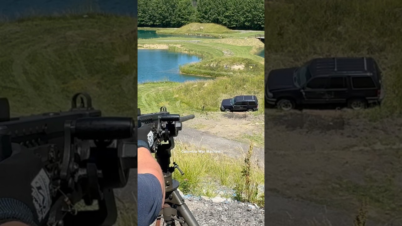 Belt Fed 50 Cal vs Car