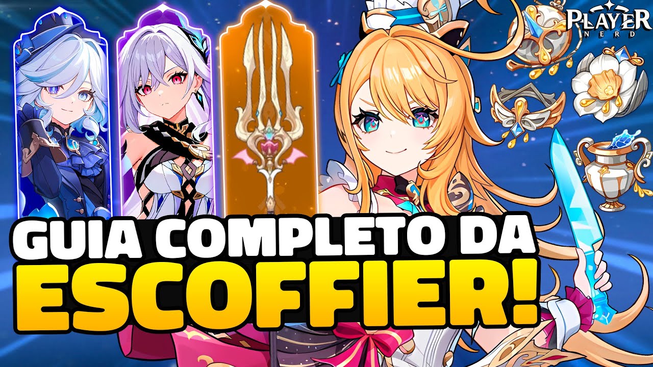 GUIA COMPLETO DA ESCOFFIER: ITENS, ARTEFATOS, EQUIPES E LANÇAS! - GENSHIN IMPACT
