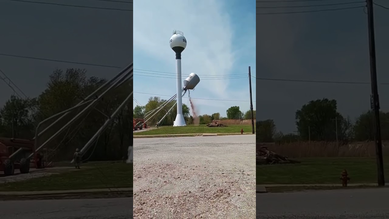 Water Tower Falling Down
