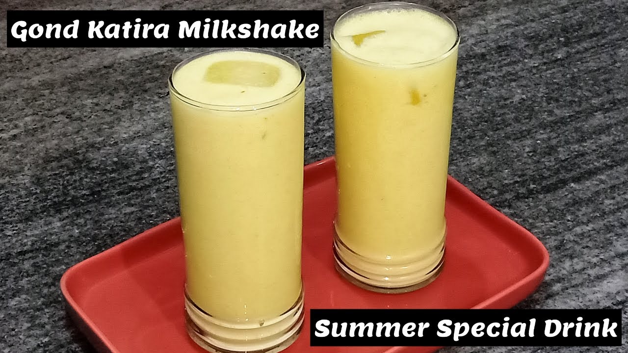 Gond Katira Milkshake Recipe | गोंद कतीरा मिल्कशेक | Gond Katira Sharbat