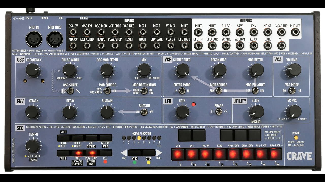 Behringer Crave Overlay Install -- Oversynth.com