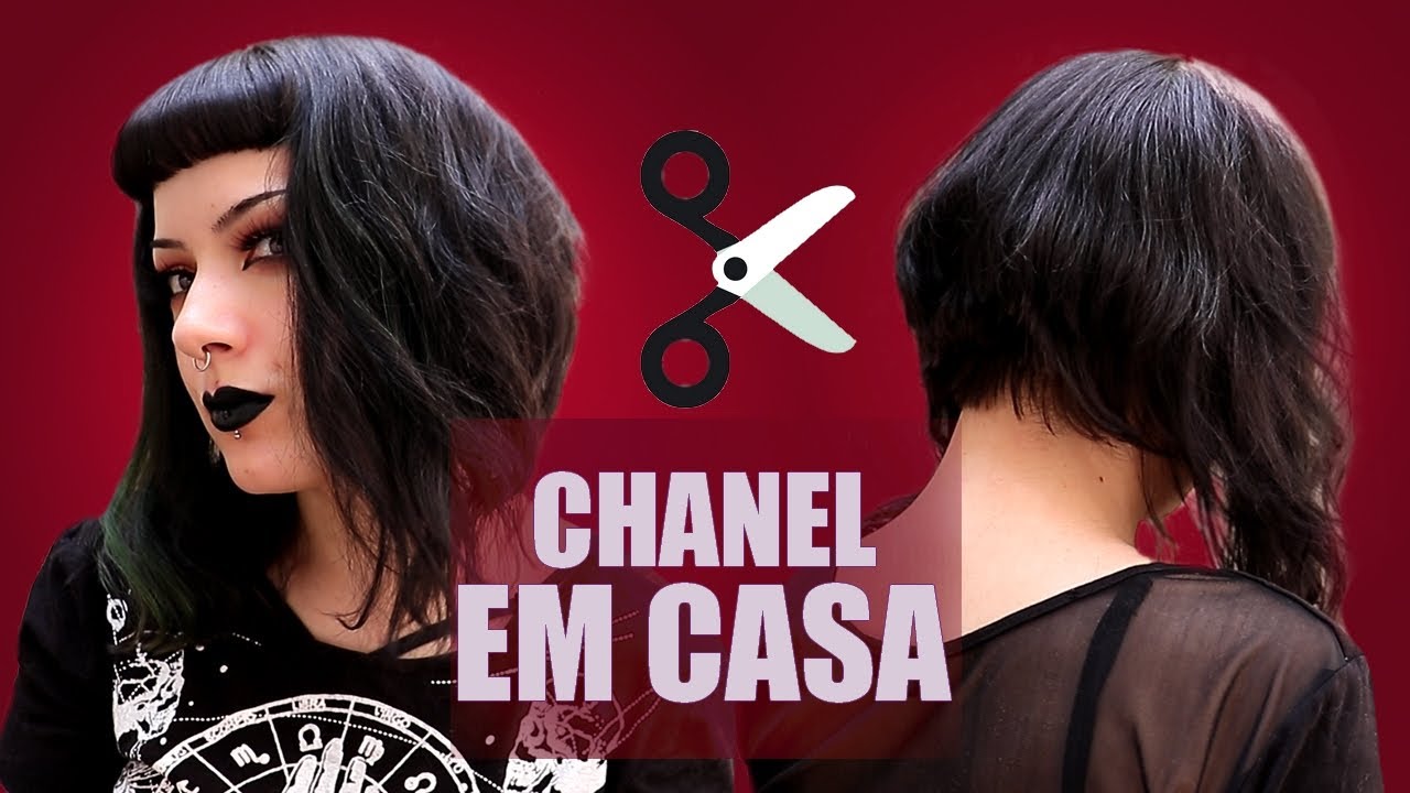 VOLTEI para o CHANEL DE BICO dramático | Cortando o cabelo em casa