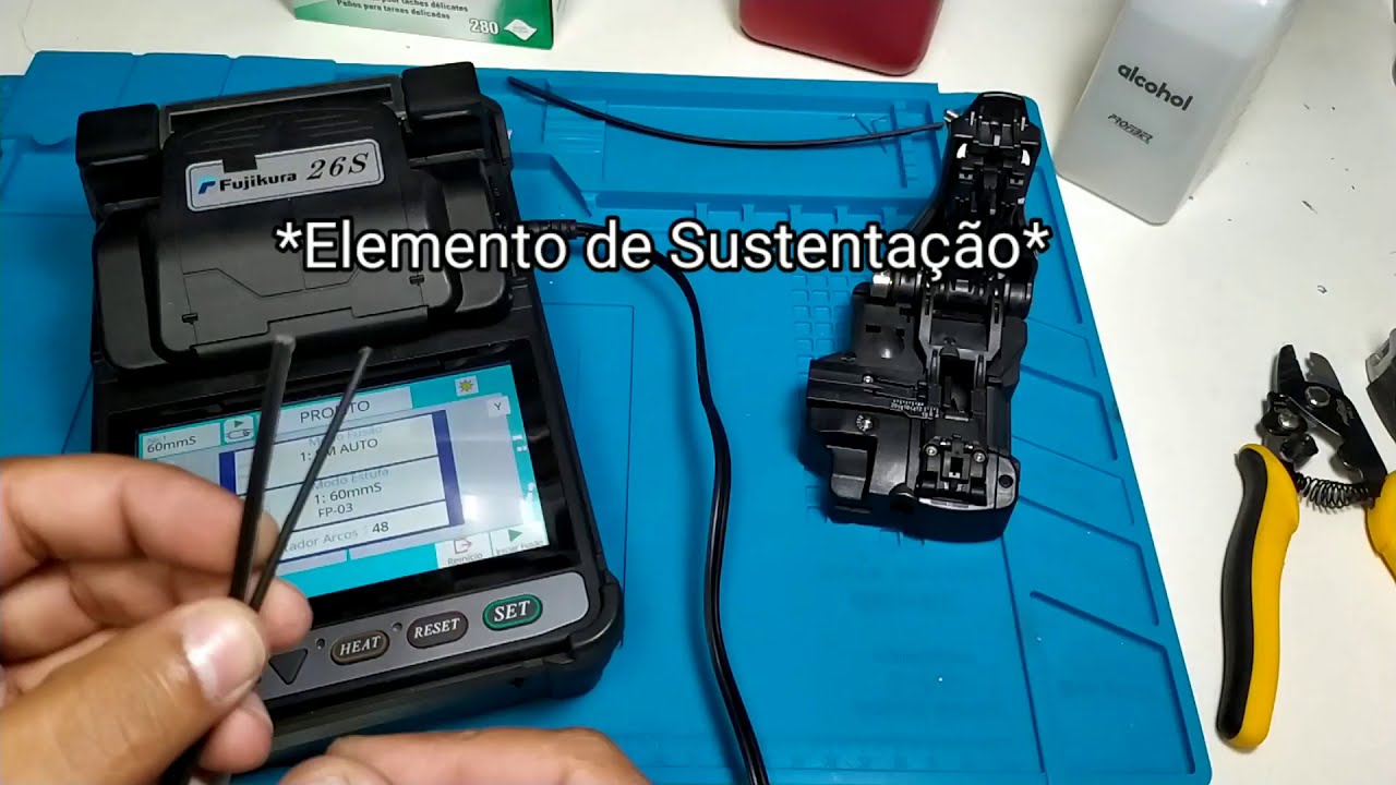 Máquina de Fusão - Fusão em Cabo DROP e em conector SOC (Splice on Conector) - Fujikura 26S