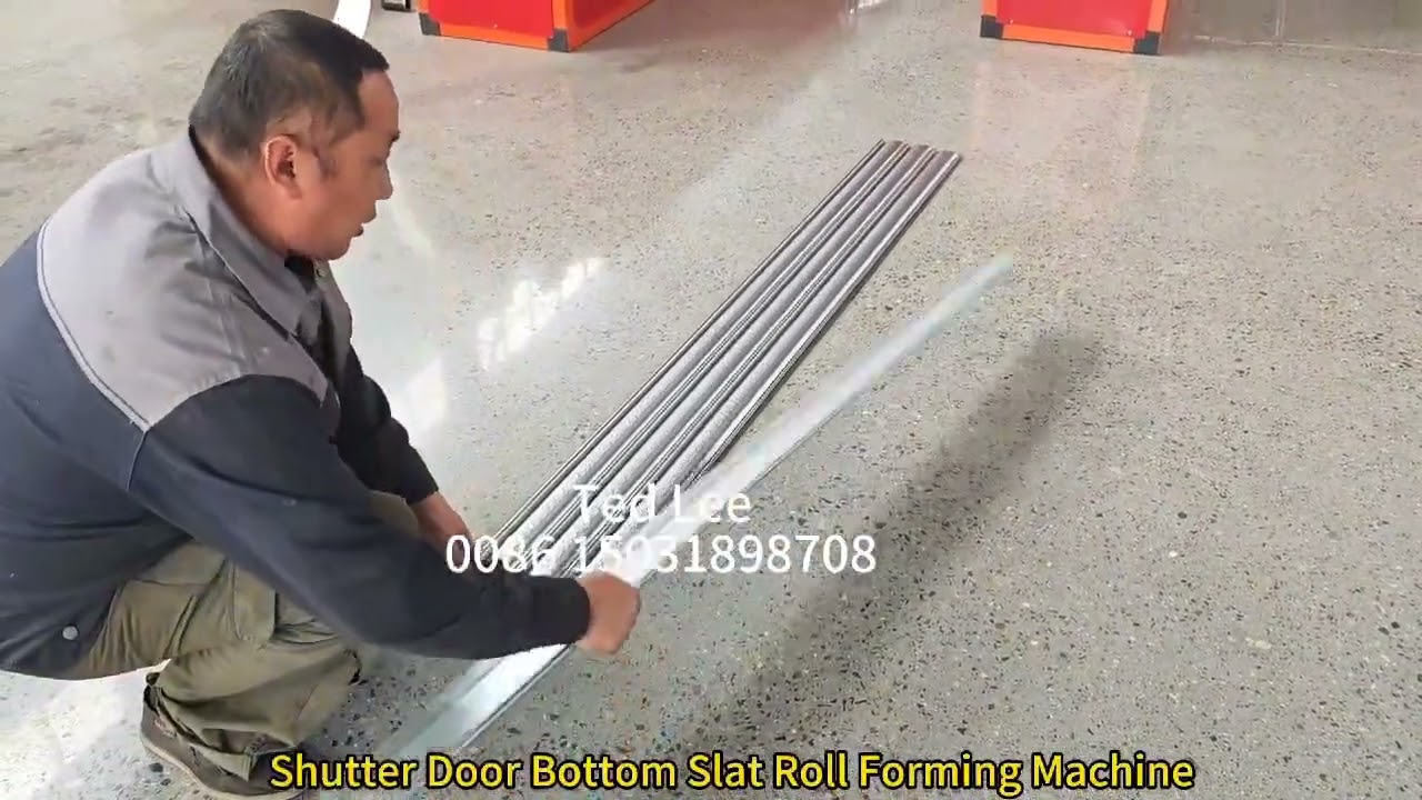 Panama Customized shutter door bottom L slat roll forming machine