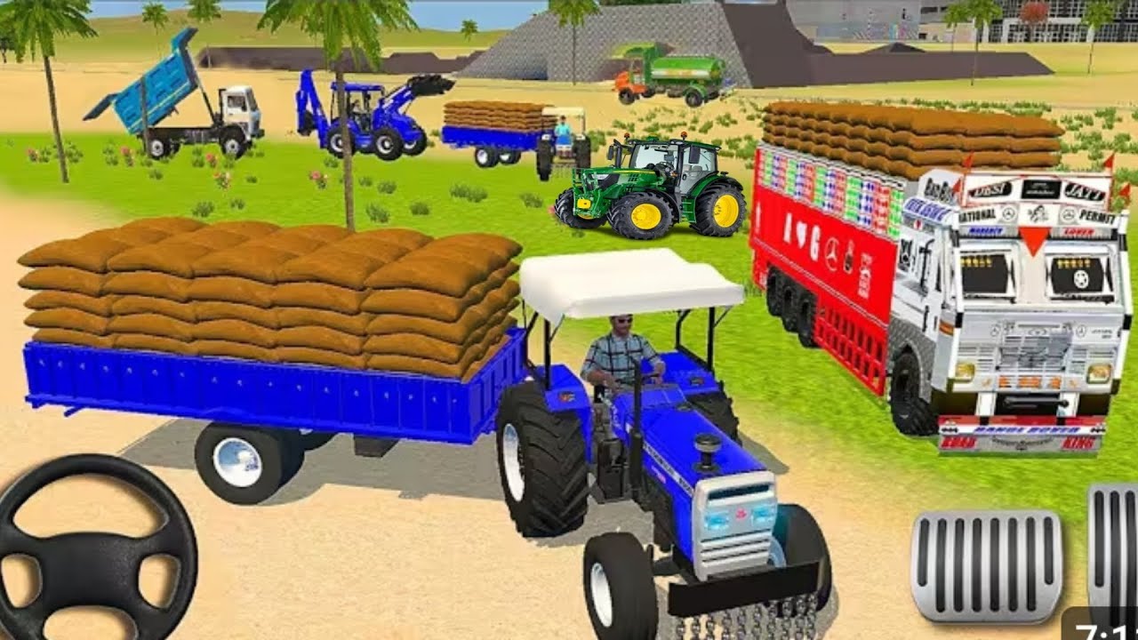 🛑 Driver truck kar 😂 truck tractor 🚜 jcb and start 🛑 earning money 🤑 gadi Wala game 🎮 indian games 