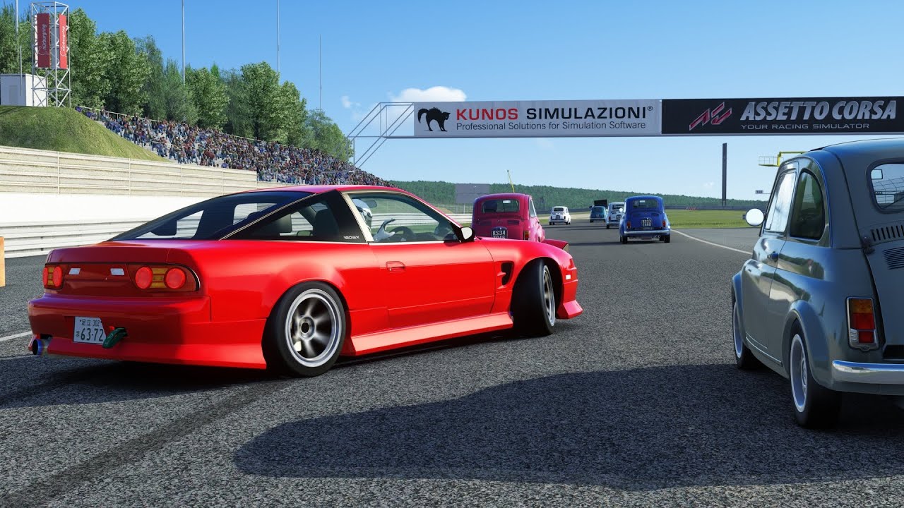 Assetto corsa: How I practice to deal with all the n00bs on public servers xD