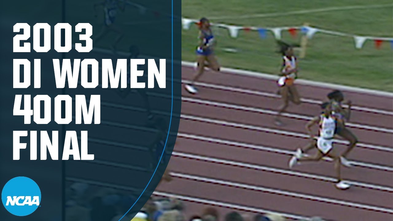 Sanya Richards-Ross - 400m champion at the 2003 NCAA outdoor