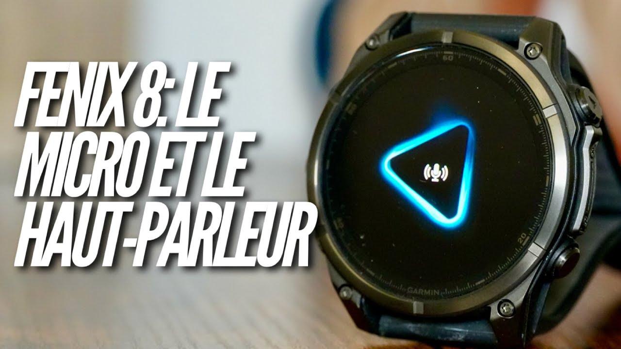 Garmin fenix 8: Le haut parleur et le micro