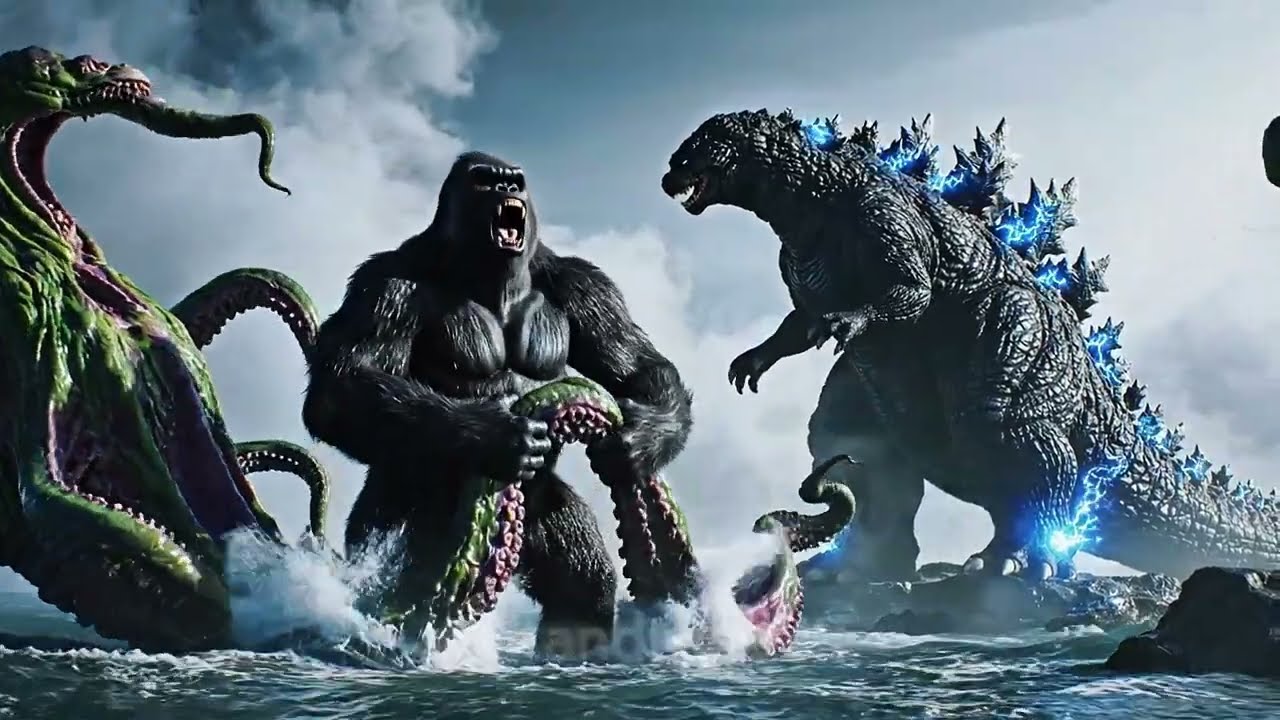 King Kong, Godzilla vs  Sea Monster – Epic Battle in the Gulf of Venezuela