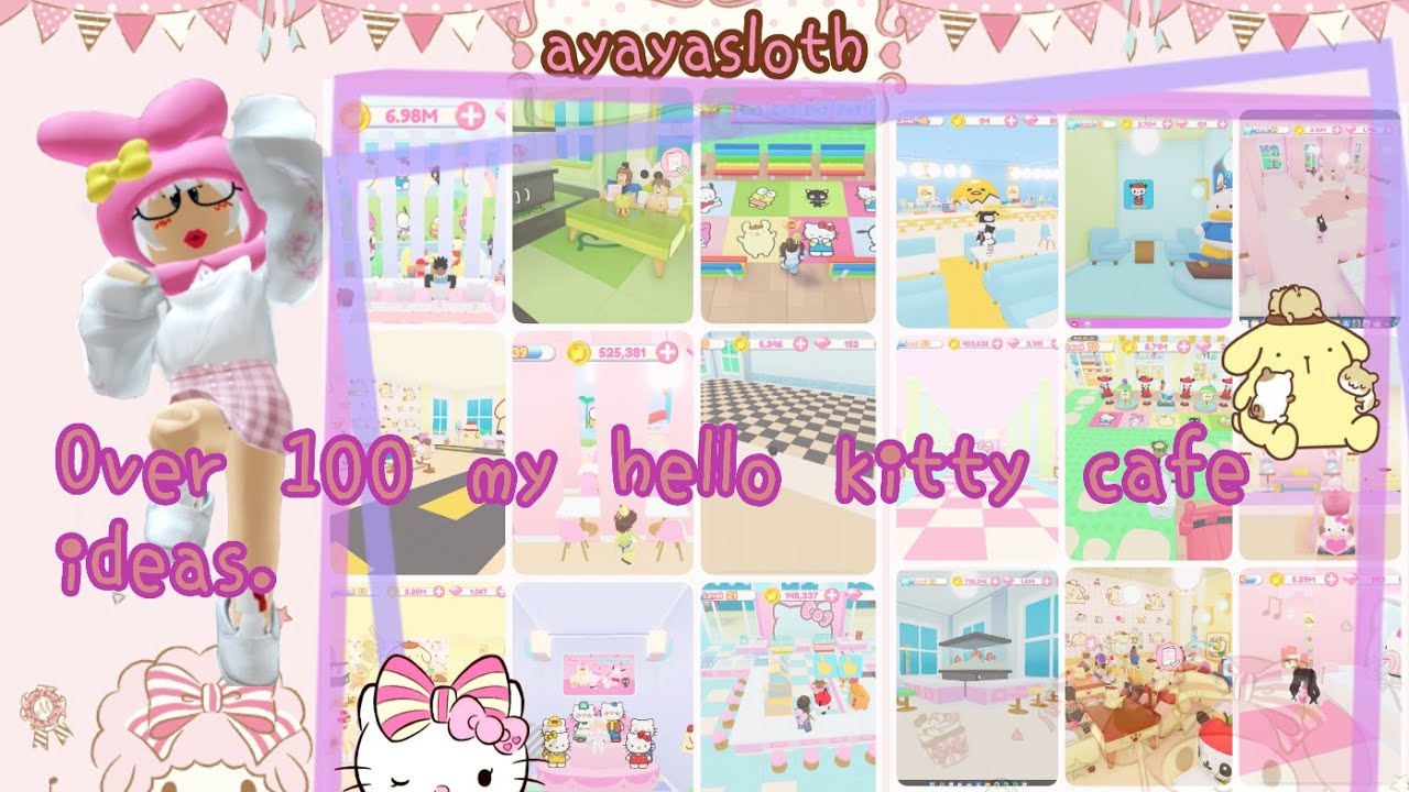 OVER 100  Decorate IDEA   | MY HELLO KITTY CAFE | adorable and creative