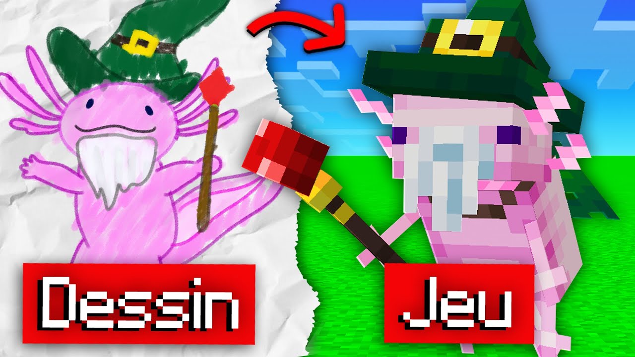 Je rajoute tout ce que vous dessinez &agrave; Minecraft !