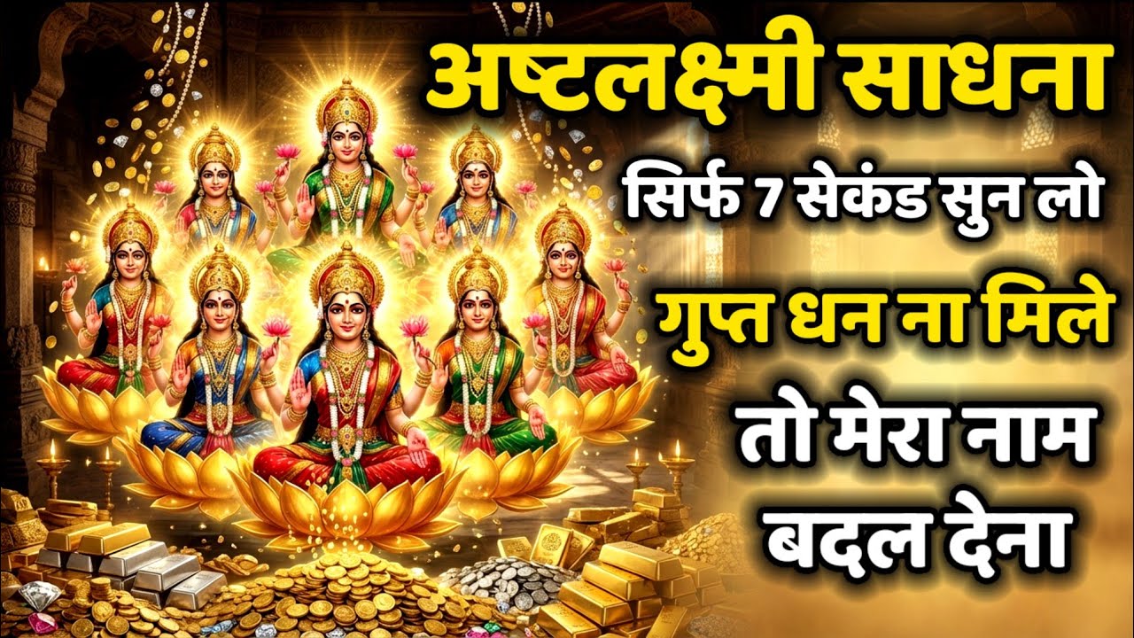 💰 इतना पैसा💸 आएगा संभाल नहीं पाओगे 💎 सिर्फ एक बार सुन लो अष्ट लक्ष्मी साधना ✨#laxmi #money 