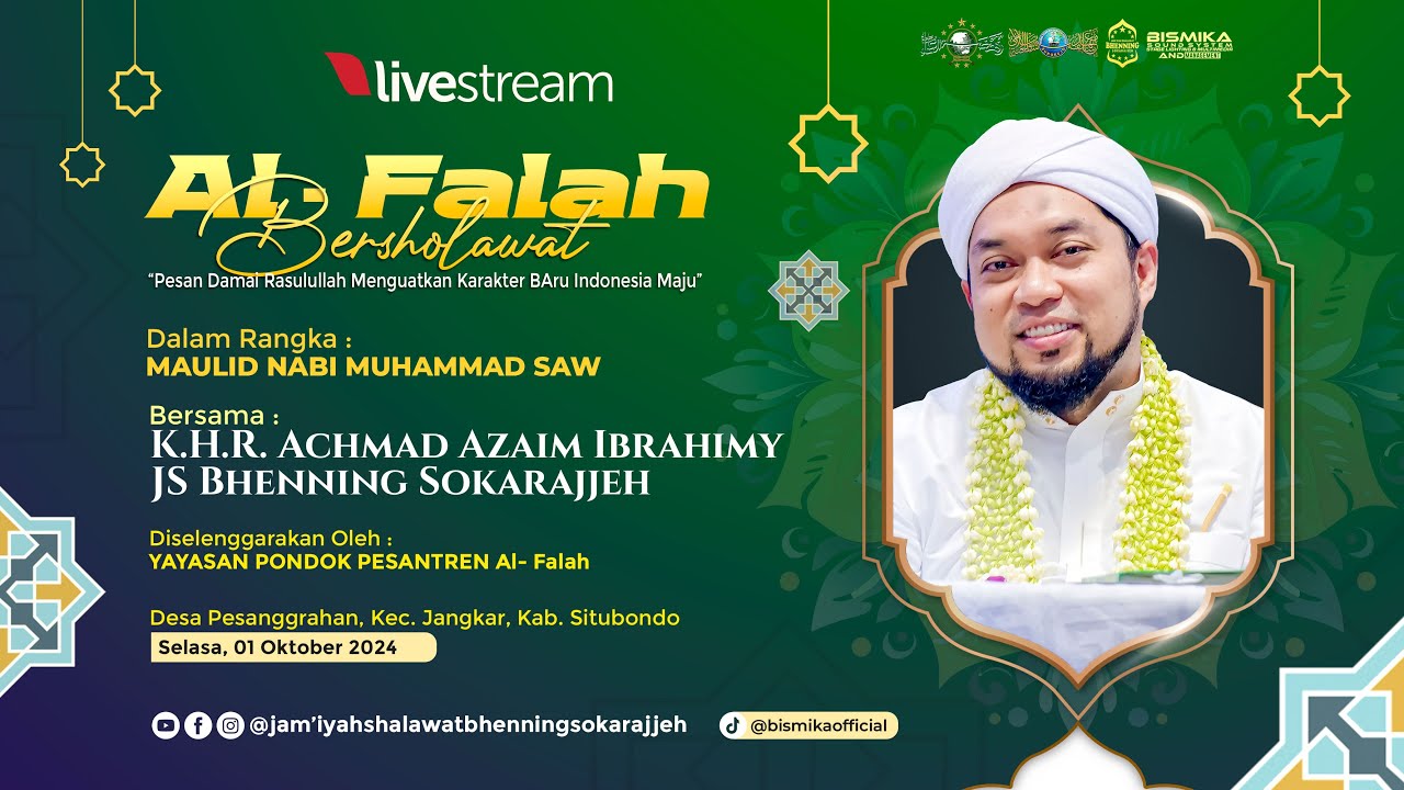 🔴 LIVE |  PP. AL FALAH BERSHALAWAT | JS. BHENNING SOKARAJJEH | SITUBONDO 2024