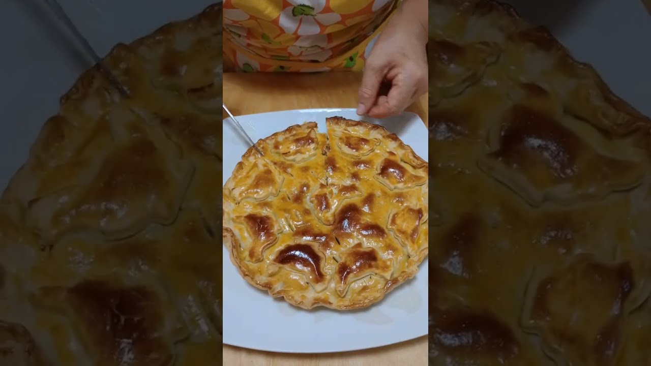 Pizza rustica senza lievito, ripiena di scarola 🫶