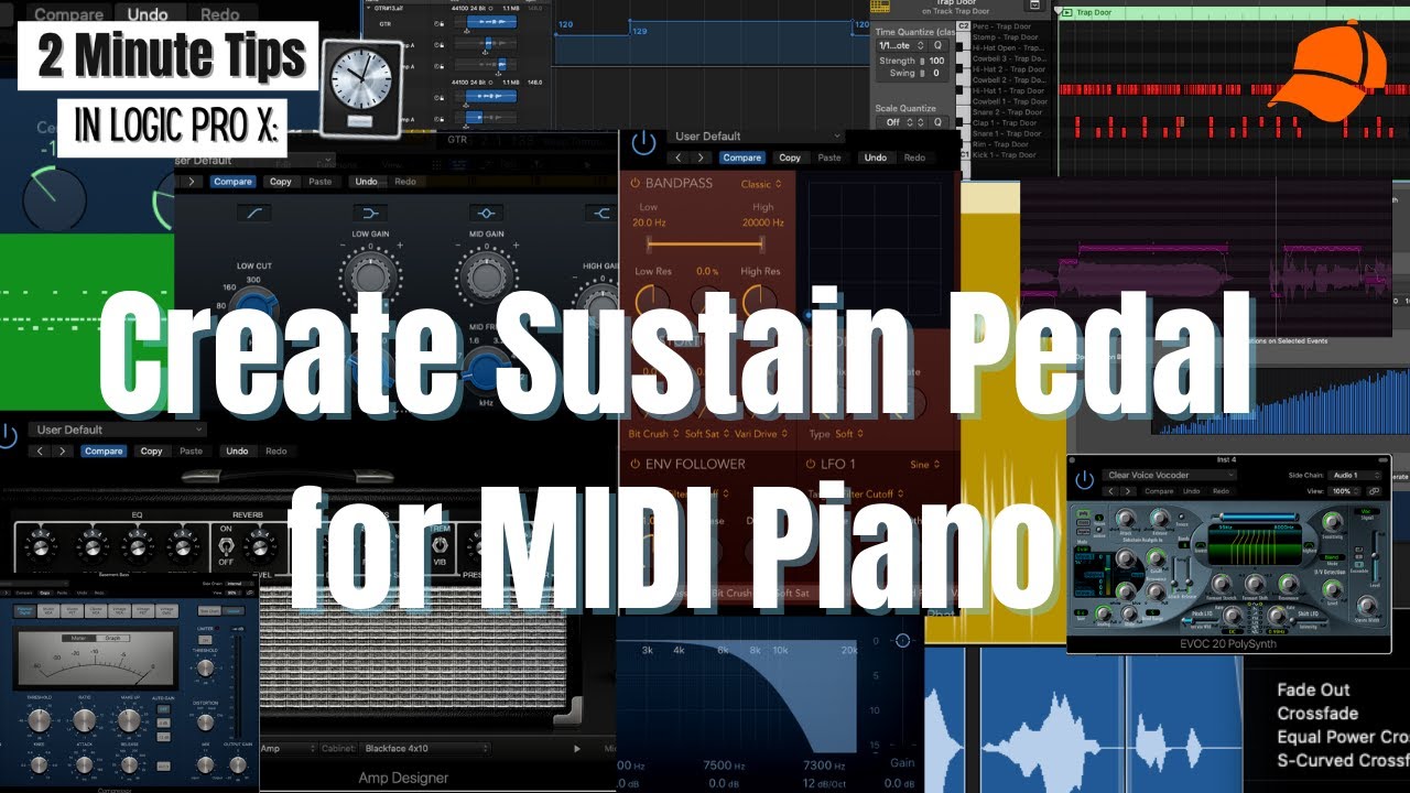 Add Sustain Pedal in Logic Pro X | Make MIDI Piano Sound Real!