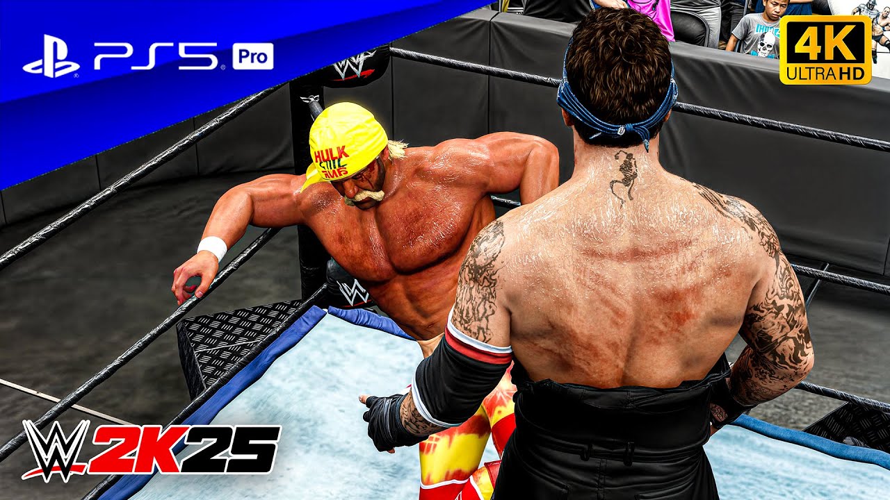 WWE 2K25 - Undertaker vs. Hulk Hogan | No Holds Barred Match at Wrestlemania | PS5 Pro [4K60]