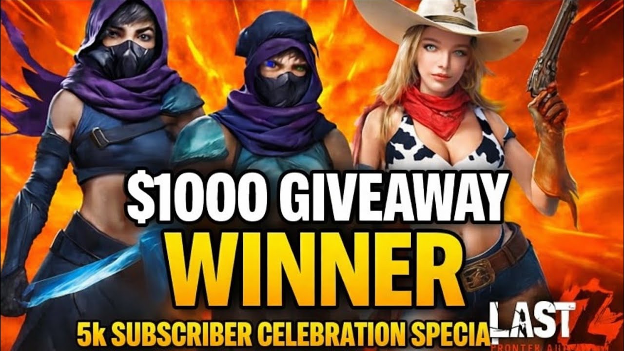 1000$ Winner Announcement Giveaway Phase 6 in Last Z: Survival Shooter