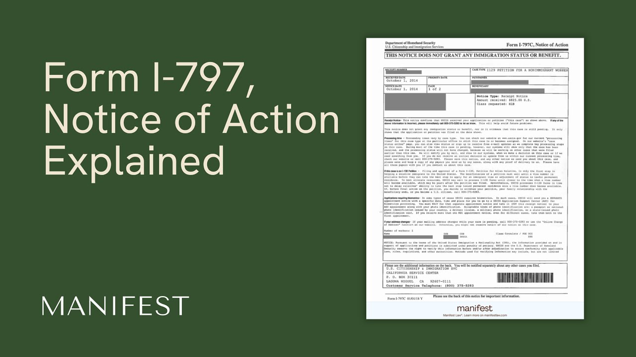 Form I-797 Notice of Action: Explained by an Immigration Lawyer